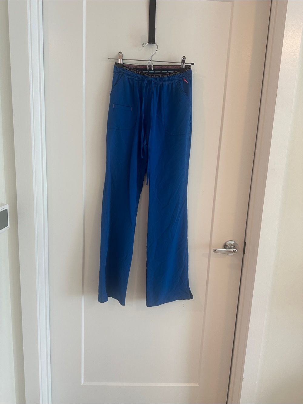 HeartSoul women’s Royal Blue Drawstring flare leg Pants.